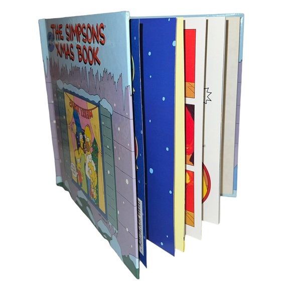 VINTAGE "The Simpsons Xmas Book" By Matt Groening- Hardcover- First Edition Book - Picture 3 of 10